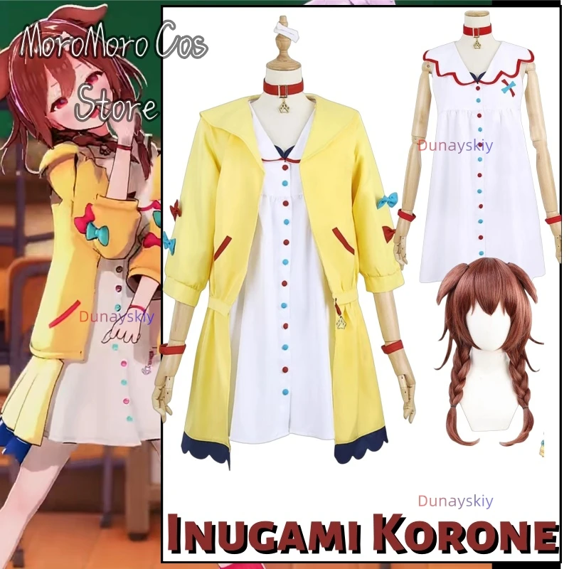 Костюм для косплея аниме VTuber Инугами Короне: милый наряд для женщин (платье, юбка, пальто, униформа, аксессуары) для Хэллоуина, карнавала, вечеринок
Костюм для косплея аниме VTuber Инугами Короне: милый наряд для женщин (платье, юбка, пальто, униформа, аксессуары) для Хэллоуина, карнавала, вечеринок