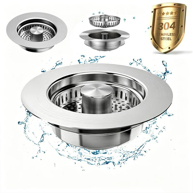 Stainless Steel Kitchen Sink Pop-up Core Leak Plug Filter Drain Sink Vegetable Basin Basket Filter
Stainless Steel Kitchen Sink Pop-up Core Leak Plug Filter Drain Sink Vegetable Basin Basket Filter