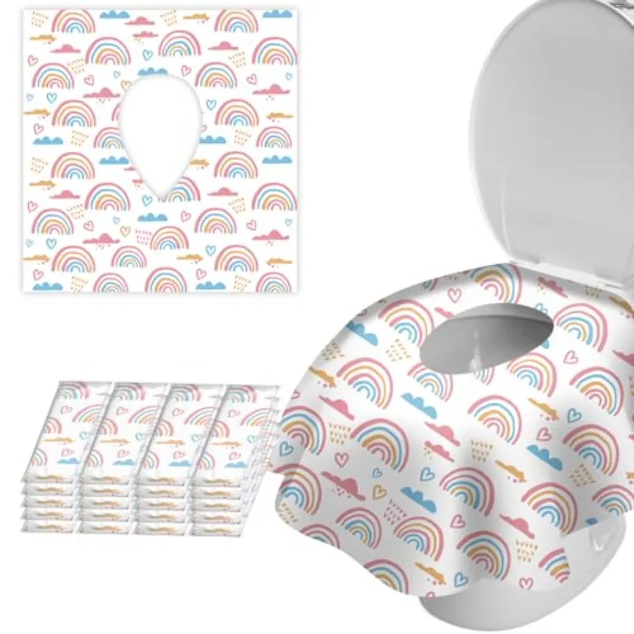 20 Pack Toilet Seat Covers Disposable for Bathroom, Extra Large XL Size Waterproof Covers for Toddler Potty Training, Individua
20 Pack Toilet Seat Covers Disposable for Bathroom, Extra Large XL Size Waterproof Covers for Toddler Potty Training, Individua