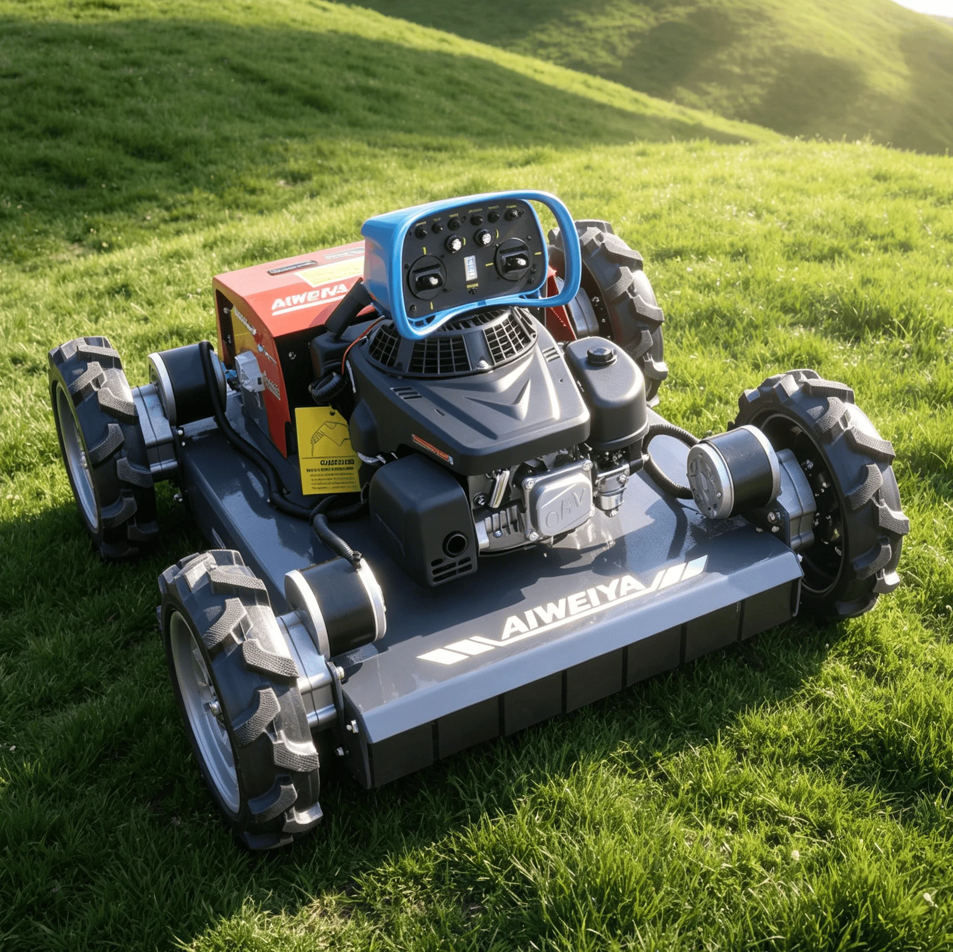 Customized high efficiency remote control lawn mower robot heavy petrol engine for commercial landscaping farm hillside wild rou
Customized high efficiency remote control lawn mower robot heavy petrol engine for commercial landscaping farm hillside wild rou