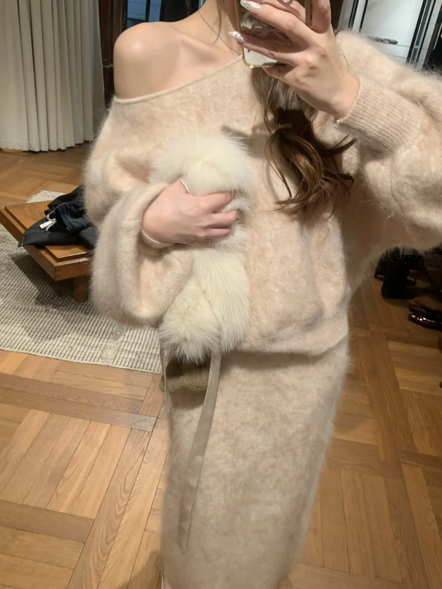 Baby61 Twilight Super Cashmere Knitted Sweater Skirt Set Dense Brushed Craft High Waist Princess Style Winter Warm Casual Wear
Baby61 Twilight Super Cashmere Knitted Sweater Skirt Set Dense Brushed Craft High Waist Princess Style Winter Warm Casual Wear