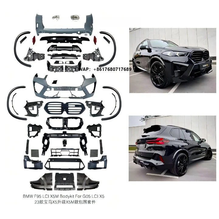 New Body Package Kit for 2023 for X5 (G05) to X5M Upgrade Includes Front/Rear Bumpers & Bolts Bolt-On Installation
New Body Package Kit for 2023 for X5 (G05) to X5M Upgrade Includes Front/Rear Bumpers & Bolts Bolt-On Installation