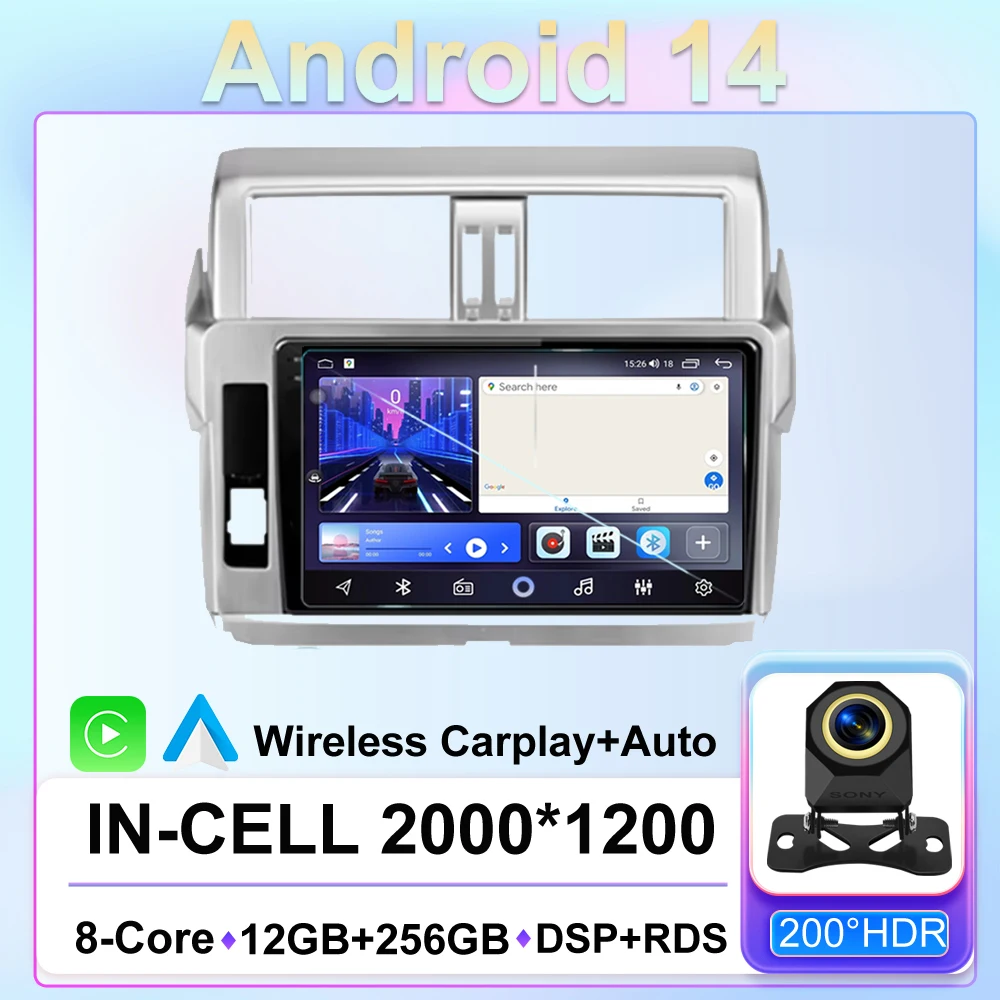 Автомобильный радиоприемник Android 14 Carplay Auto для Toyota Land Cruiser Prado 150 2013-2017 GPS-навигация 4G WIFI Мультимедийный видеоплеер S
Автомобильный радиоприемник Android 14 Carplay Auto для Toyota Land Cruiser Prado 150 2013-2017 GPS-навигация 4G WIFI Мультимедийный видеоплеер S