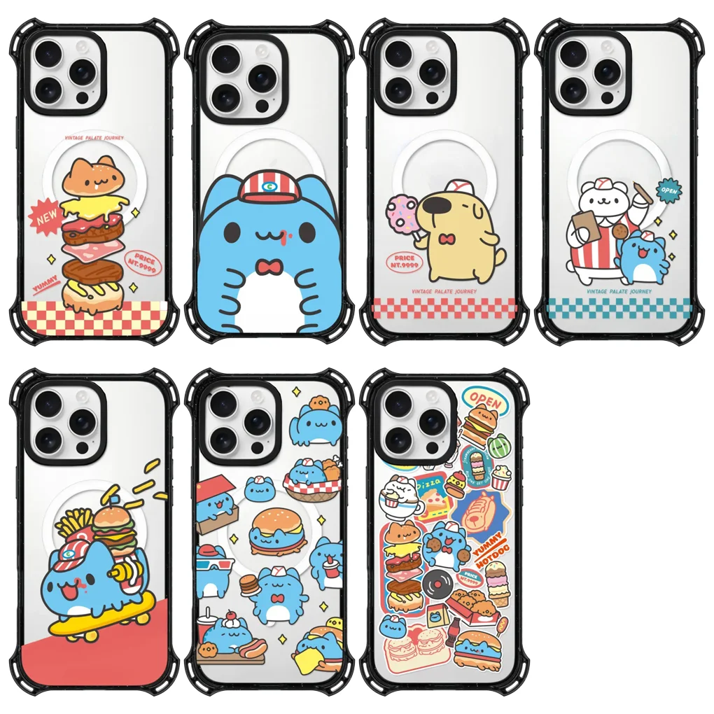 Чехол для iPhone 14 15 16 Pro Max с мультяшным гамбургером и 4 углами — защитный чехол для iPhone 
Чехол для iPhone 14 15 16 Pro Max с мультяшным гамбургером и 4 углами — защитный чехол для iPhone