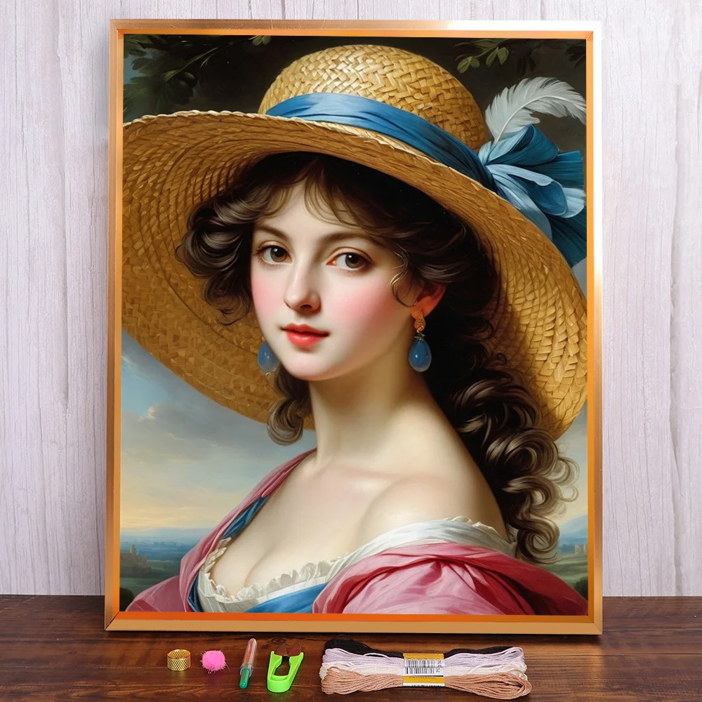 Portrait Women Printed Canvas Cross-Stitch Full Kit DIY Embroidery Handiwork Craft Hobby Painting Room Decor Floss Promotions
Portrait Women Printed Canvas Cross-Stitch Full Kit DIY Embroidery Handiwork Craft Hobby Painting Room Decor Floss Promotions