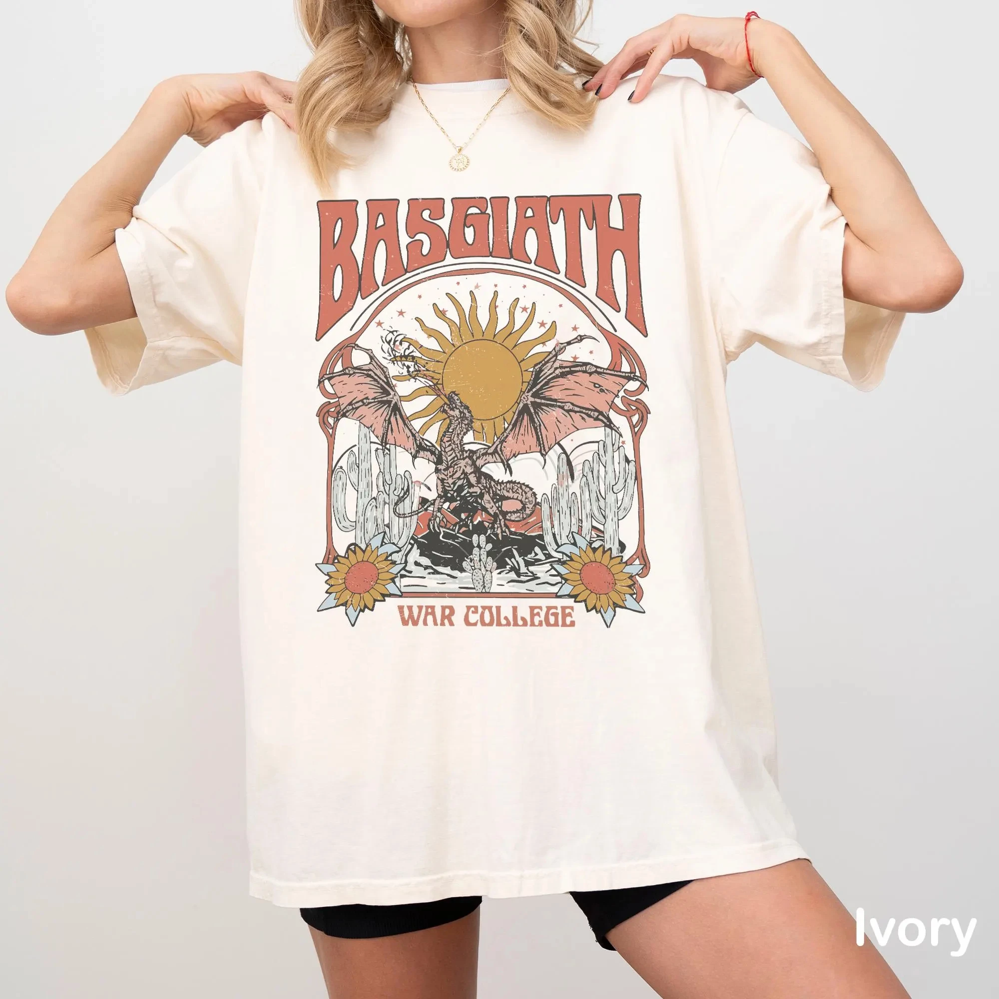 Plus Size Summer Women's Vintage Basgiath War College T-Shirt Cotton Breathable Stylish Versatile Street Style Oversized
Plus Size Summer Women's Vintage Basgiath War College T-Shirt Cotton Breathable Stylish Versatile Street Style Oversized