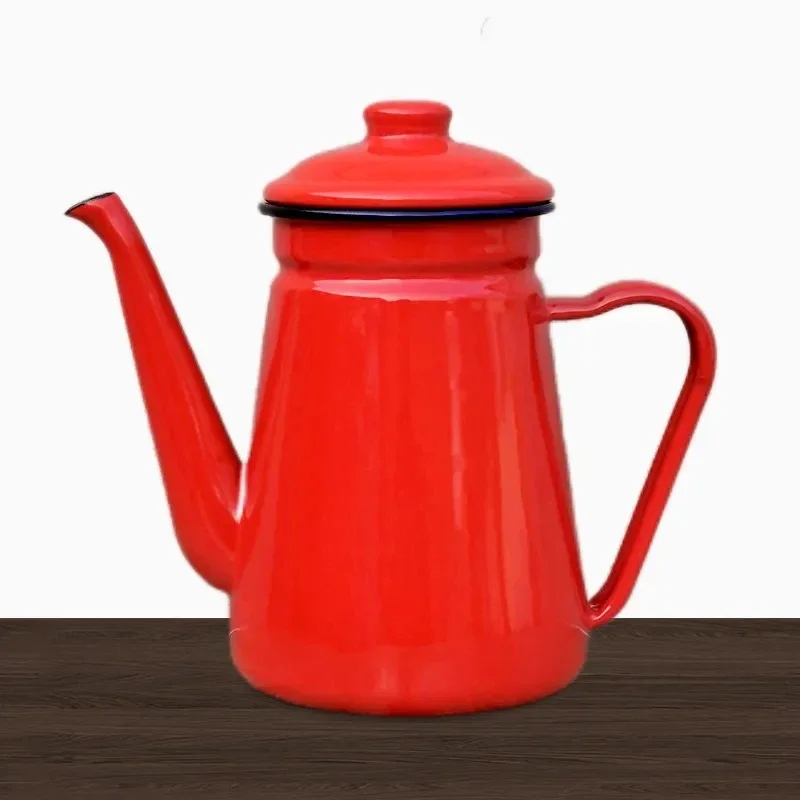 1.1L Enamel Coffee Pot Hand Tea Kettle Induction Cooker Gas Stove Universal Enamel Vintage Kettle Water Kettle Teapot
1.1L Enamel Coffee Pot Hand Tea Kettle Induction Cooker Gas Stove Universal Enamel Vintage Kettle Water Kettle Teapot