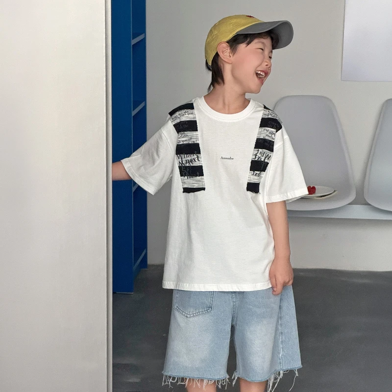 2026 Children's New Short sleeved Summer Cotton Shawl Printed Design Half Sleeved T-shirt
2026 Children's New Short sleeved Summer Cotton Shawl Printed Design Half Sleeved T-shirt