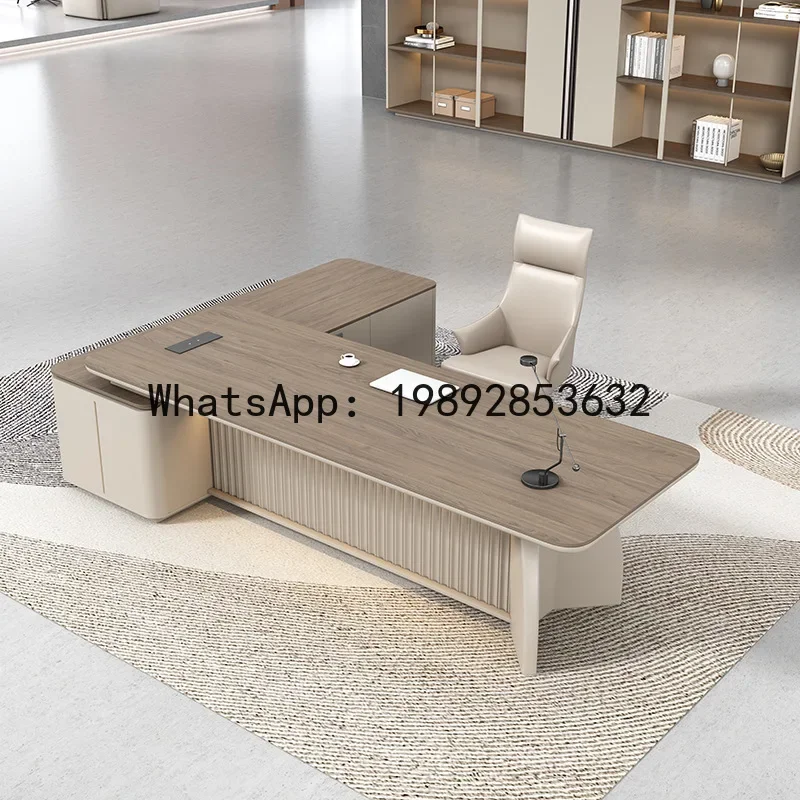 H5.15 boss desk and chair set - executive office desk, large manager's desk, and manager's chair set
H5.15 boss desk and chair set - executive office desk, large manager's desk, and manager's chair set