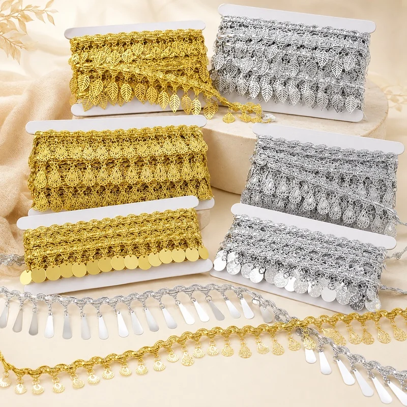 4/9Yards 3-5.5cm Sequin Tassel Fringe Lace Trim Shiny Ribbon For Dance Dress Clothing Curtain DIY Sewing Craft Decor Accessory
4/9Yards 3-5.5cm Sequin Tassel Fringe Lace Trim Shiny Ribbon For Dance Dress Clothing Curtain DIY Sewing Craft Decor Accessory