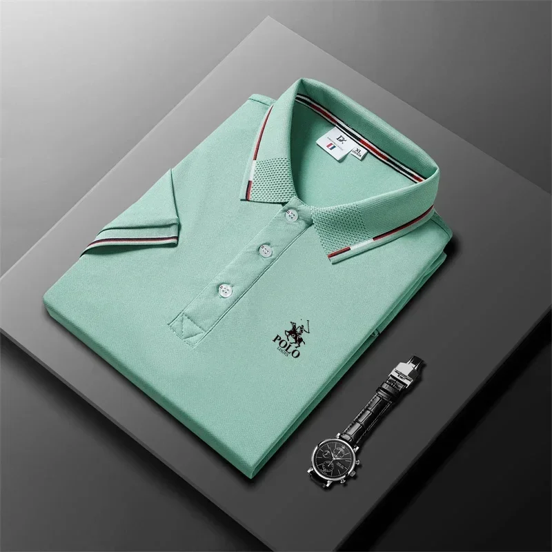 Men's casual Polo shirt T-shirt, solid-color T-shirt, summer fashion, business casual, breathable short-sleeved, 2025 new style
Men's casual Polo shirt T-shirt, solid-color T-shirt, summer fashion, business casual, breathable short-sleeved, 2025 new style