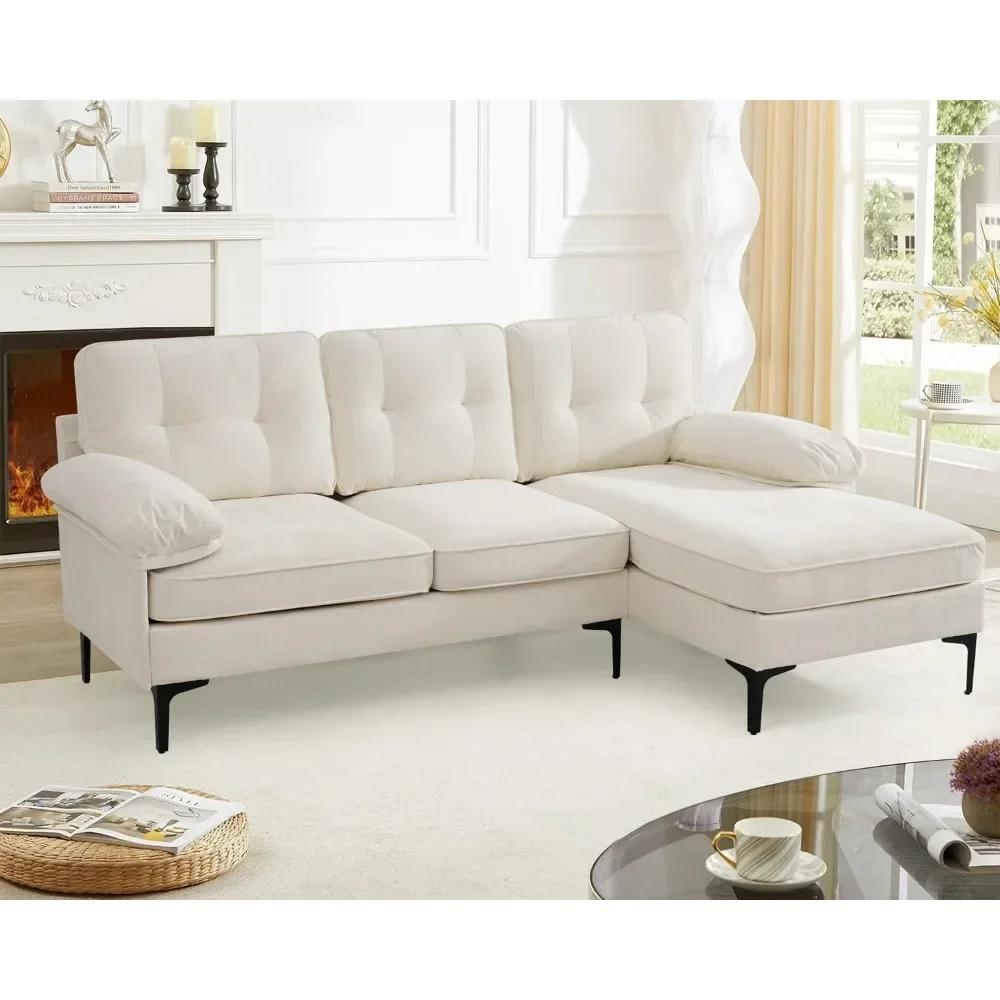 83" L Shaped Convertible Chenille Couch, Sectionals Sofa for Living Room, Modern 3-Seat Lounge Sofa for Bedroom with Chaise
83" L Shaped Convertible Chenille Couch, Sectionals Sofa for Living Room, Modern 3-Seat Lounge Sofa for Bedroom with Chaise