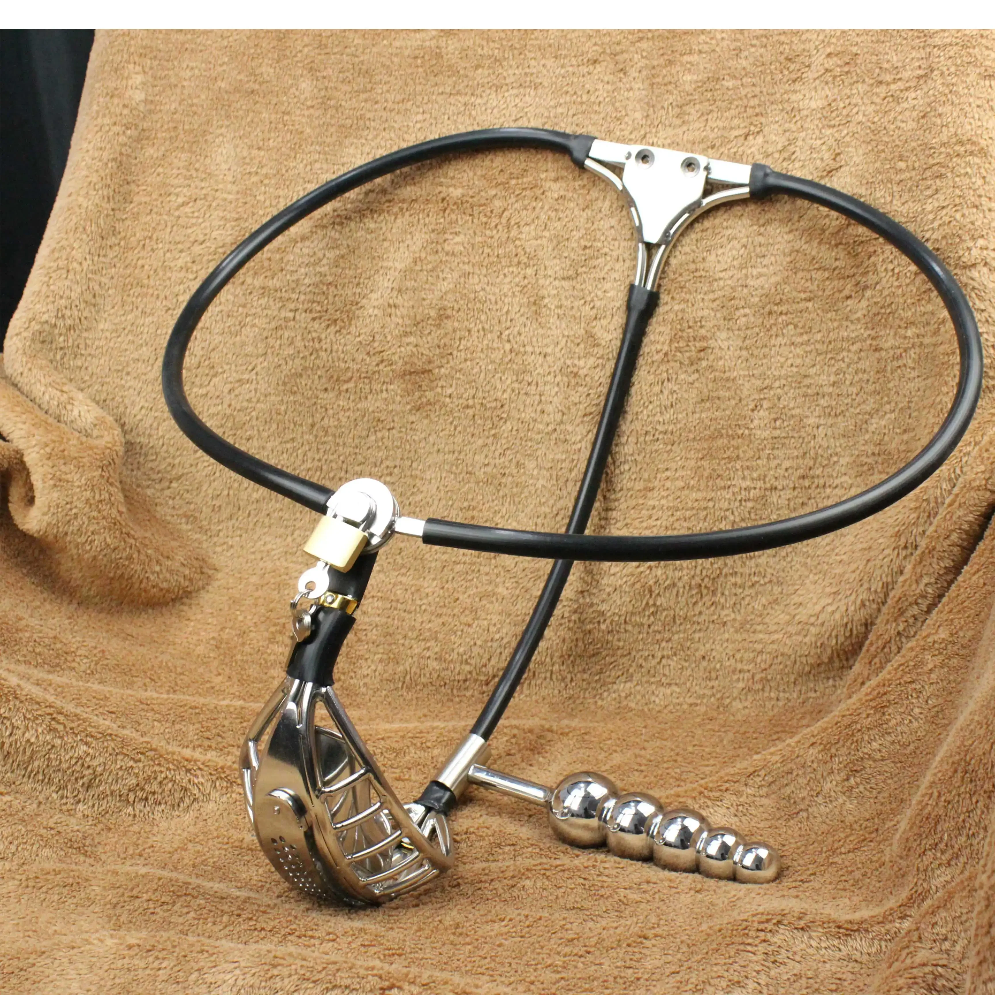 Manyjoy Male Stainless Steel cage Chastity Belt Adjustable with Butt Open Fun Games Penis Ring Sex Toys Chastity Bondage for Gay
Manyjoy Male Stainless Steel cage Chastity Belt Adjustable with Butt Open Fun Games Penis Ring Sex Toys Chastity Bondage for Gay