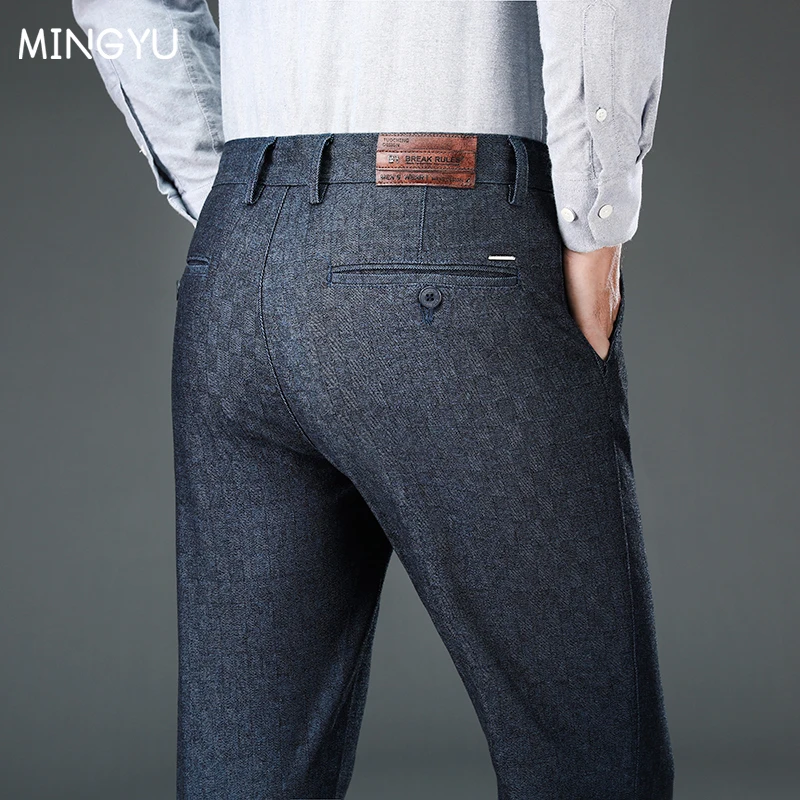 Autumn Brand Clothes Men's Suit Trousers Cotton Loose Straight Pants for Male High Waist Elastic Black Casual Formal Pant Man
Autumn Brand Clothes Men's Suit Trousers Cotton Loose Straight Pants for Male High Waist Elastic Black Casual Formal Pant Man
