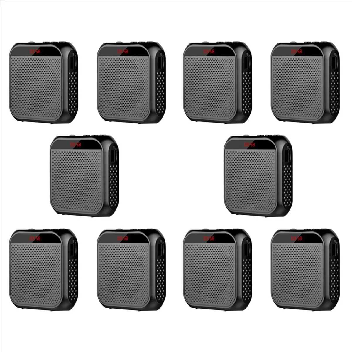 AABFK 10X 2200mah Voice Amplifier Multifunctional Voice Speaker Portable Speaker with Microphone Display,for Teachers Speech A
AABFK 10X 2200mah Voice Amplifier Multifunctional Voice Speaker Portable Speaker with Microphone Display,for Teachers Speech A