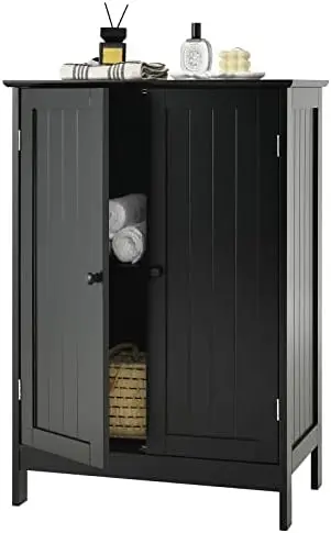 Bathroom Floor Cabinet, Wooden Freestanding Cabinet with Double Doors, Suitable for Bathroom, Living Room, Bedroom, Entryway, 2
Bathroom Floor Cabinet, Wooden Freestanding Cabinet with Double Doors, Suitable for Bathroom, Living Room, Bedroom, Entryway, 2