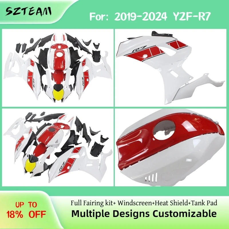 Полный комплект обтекателей YZFR7 2019-2024 в стиле OEM, неоригинальные кузовные обтекатели для мотоцикла YAMAHA YZF R7 19-24 Pro
Полный комплект обтекателей YZFR7 2019-2024 в стиле OEM, неоригинальные кузовные обтекатели для мотоцикла YAMAHA YZF R7 19-24 Pro