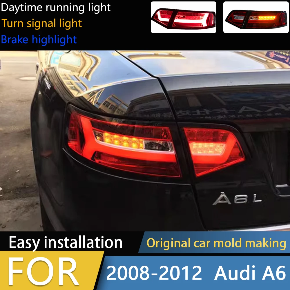 Taillights Styling Parts For Audi A6 C6 Tail Light 2008-2012 LED Rear Lamp LED DRL Assembly Upgrade Auto Accessories
Taillights Styling Parts For Audi A6 C6 Tail Light 2008-2012 LED Rear Lamp LED DRL Assembly Upgrade Auto Accessories