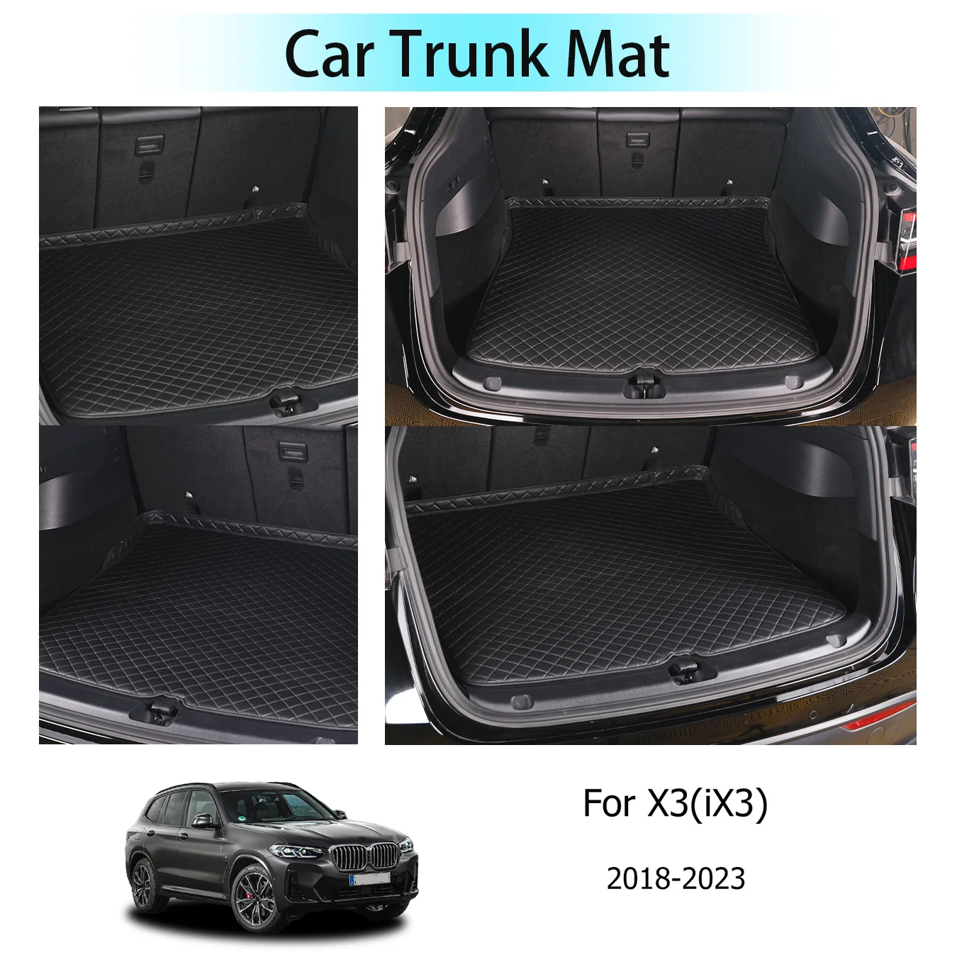 For X3(iX3) For 2018-2023 Three Layer PVC Leather Stereo Full Cover Anti-Slip Car Mat Luxury Car Interior Floor Mats Accessories
For X3(iX3) For 2018-2023 Three Layer PVC Leather Stereo Full Cover Anti-Slip Car Mat Luxury Car Interior Floor Mats Accessories