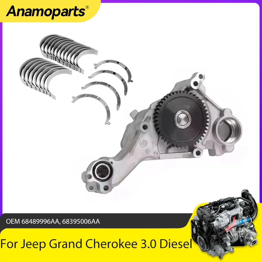 Engine Parts Oil Pump Main Con Rod Bearing Set Fit 3.0 L T Diesel EXF For Jeep Grand Cherokee Dodge Ram 1500 3.0L 68489996AA
Engine Parts Oil Pump Main Con Rod Bearing Set Fit 3.0 L T Diesel EXF For Jeep Grand Cherokee Dodge Ram 1500 3.0L 68489996AA