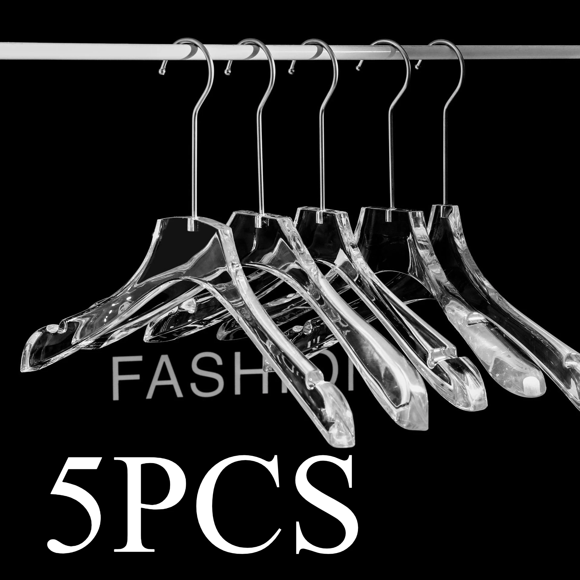 Acrylic Crystal Clear Anti-Slip Hangers | Store-Exclusive Clothing | Non-Marking Plastic Coat & Pants Clips
Acrylic Crystal Clear Anti-Slip Hangers | Store-Exclusive Clothing | Non-Marking Plastic Coat & Pants Clips