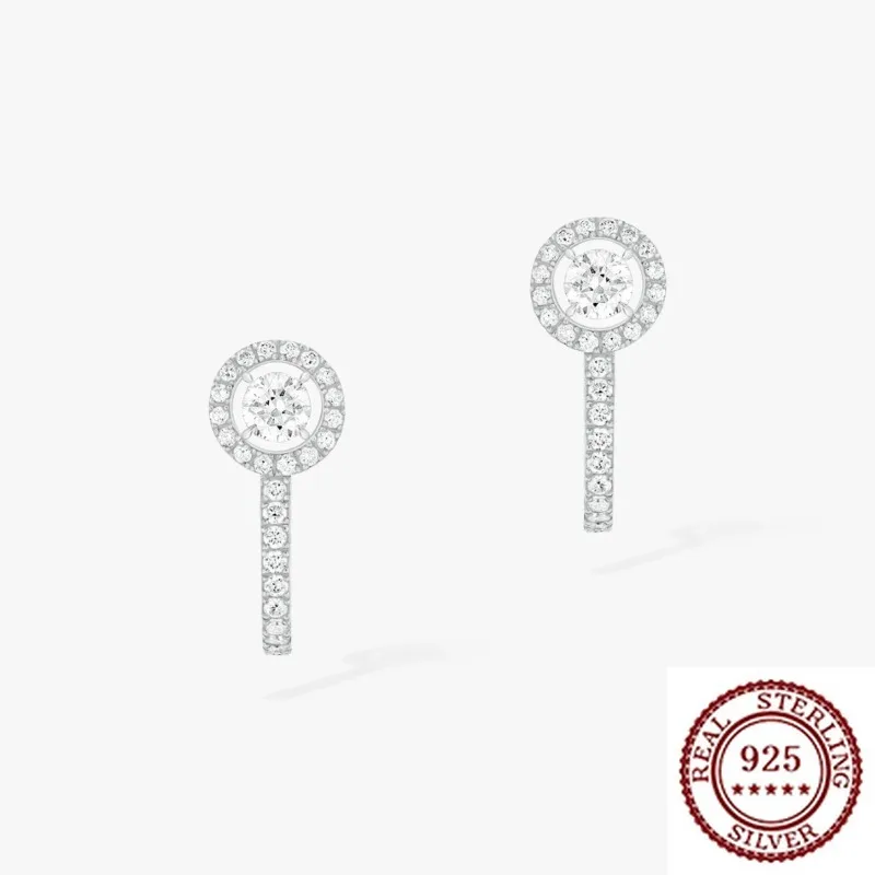 S925 Pure Silver Light Luxury Fashionable High-quality Earrings Daily Accessories, Suitable for Women's Parties
S925 Pure Silver Light Luxury Fashionable High-quality Earrings Daily Accessories, Suitable for Women's Parties