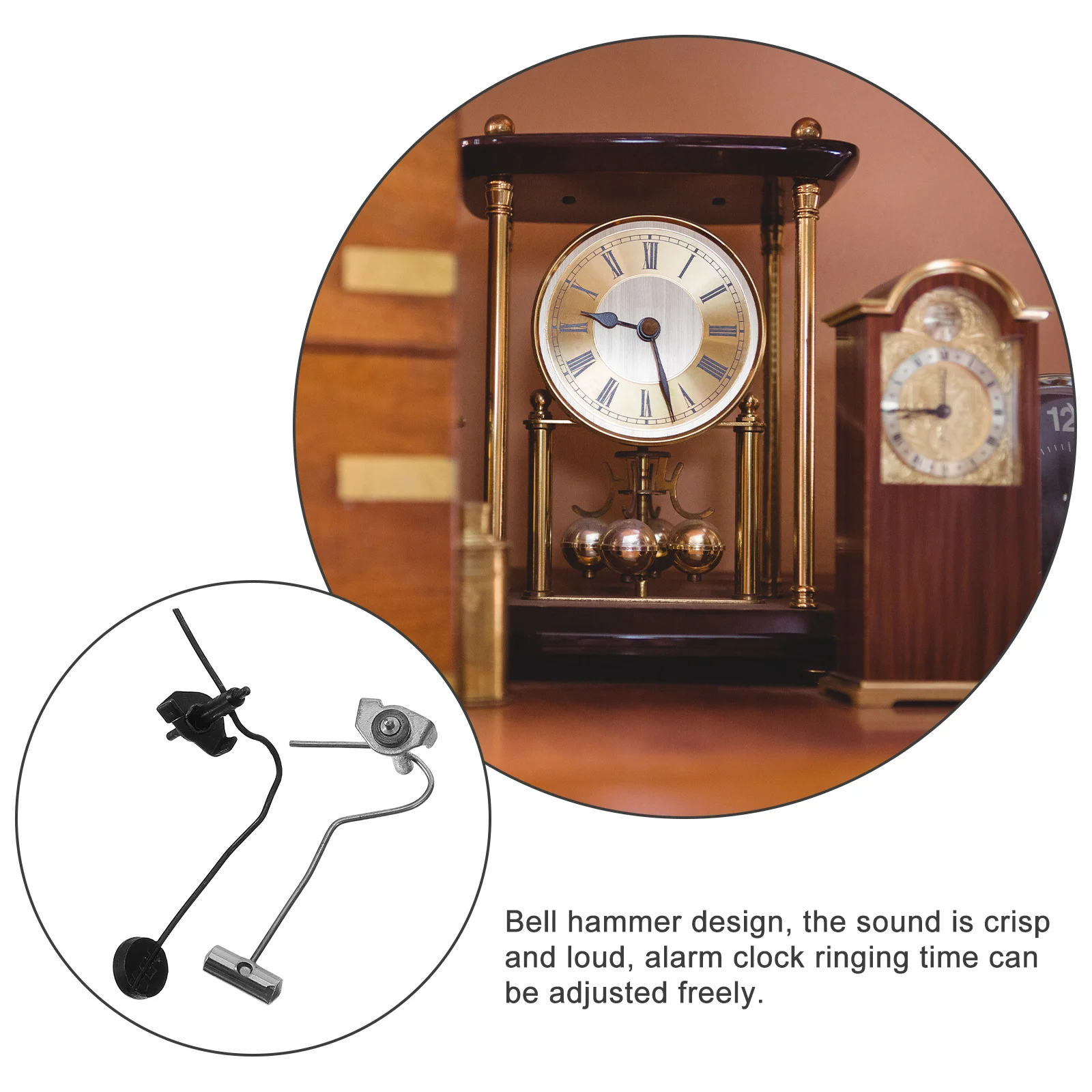 2pcs Alarm Replacement Parts Metal Mechanical Knock Hammer For Diy Repair Desk Floor Use Clock Hammer Part Clock Supplies 
2pcs Alarm Replacement Parts Metal Mechanical Knock Hammer For Diy Repair Desk Floor Use Clock Hammer Part Clock Supplies