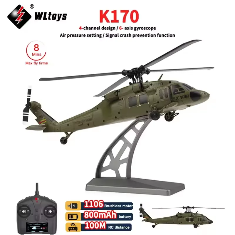 WLtoys K170 RC Вертолет 2,4G 6-Aixs Гироскоп 4CH Удержание высоты Оптический поток Пульт дистанционного управления Вертолет Игрушки Подарки для детей
WLtoys K170 RC Вертолет 2,4G 6-Aixs Гироскоп 4CH Удержание высоты Оптический поток Пульт дистанционного управления Вертолет Игрушки Подарки для детей