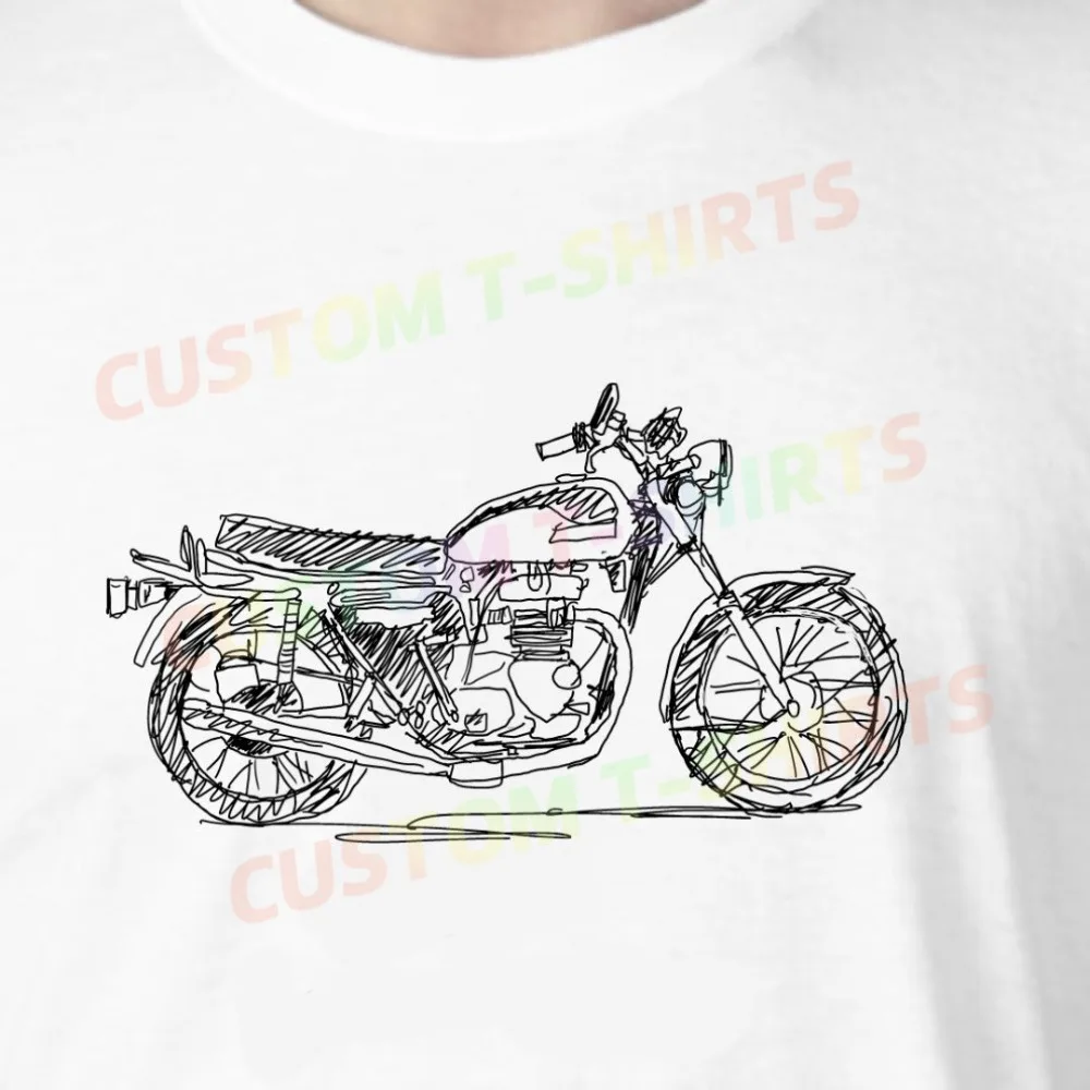 169 250_Triumph_Bonneville Fans' comic-style hand-drawn pattern T-shirts for both men and women in summer
169 250_Triumph_Bonneville Fans' comic-style hand-drawn pattern T-shirts for both men and women in summer