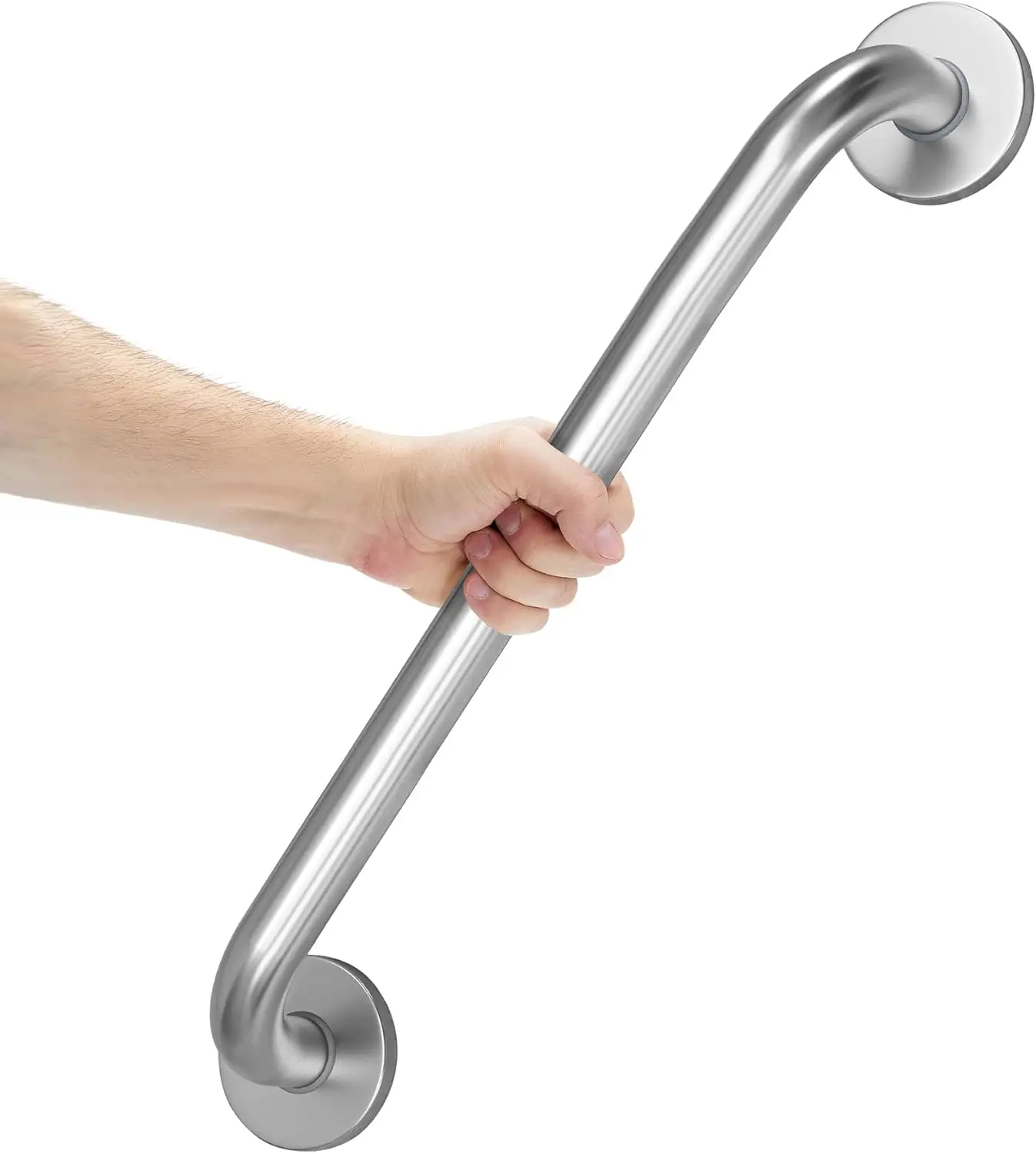24" Stainless Steel Grab Bar for Bathtub & Shower, Anti-Slip, Holds 500 lbs, Safety Handicap Rail for Seniors
24" Stainless Steel Grab Bar for Bathtub & Shower, Anti-Slip, Holds 500 lbs, Safety Handicap Rail for Seniors