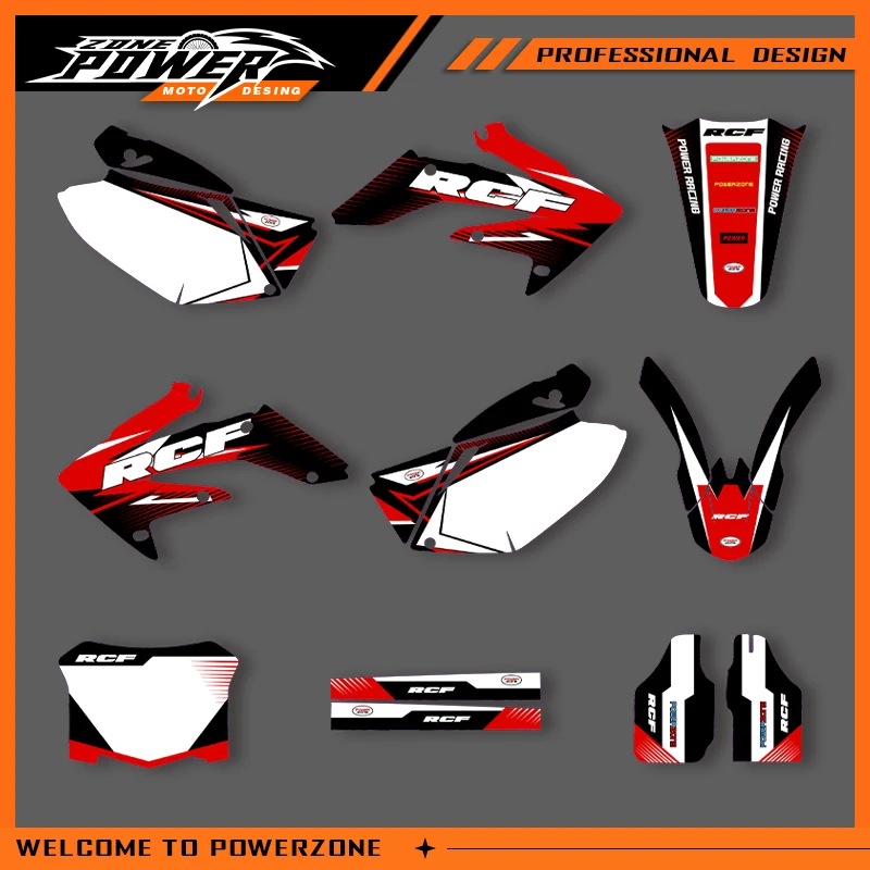 POWERZONE мотокросс команда графический фон наклейки наборы наклеек для HONDA 2004 2005 2006 2007 2008 2009 CRF250R индивидуальный 01 
POWERZONE мотокросс команда графический фон наклейки наборы наклеек для HONDA 2004 2005 2006 2007 2008 2009 CRF250R индивидуальный 01