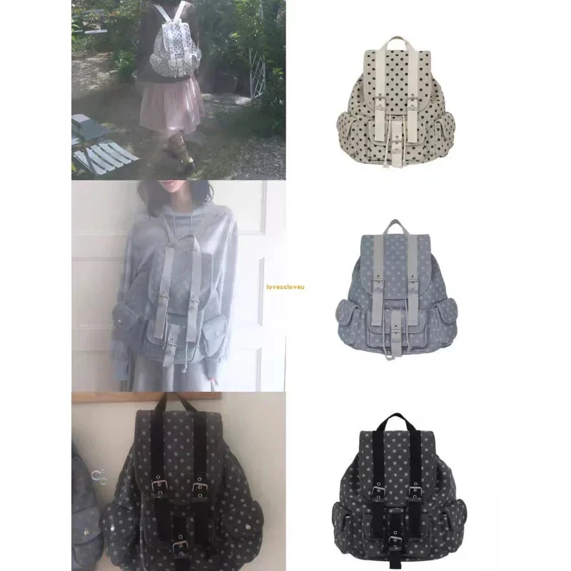 Wave Point Backpack Y2K Korea Trendy Student Backpack Multi Pocket Drawstring Bag Flip Cover Large Capacity Couple Backpack New
Wave Point Backpack Y2K Korea Trendy Student Backpack Multi Pocket Drawstring Bag Flip Cover Large Capacity Couple Backpack New