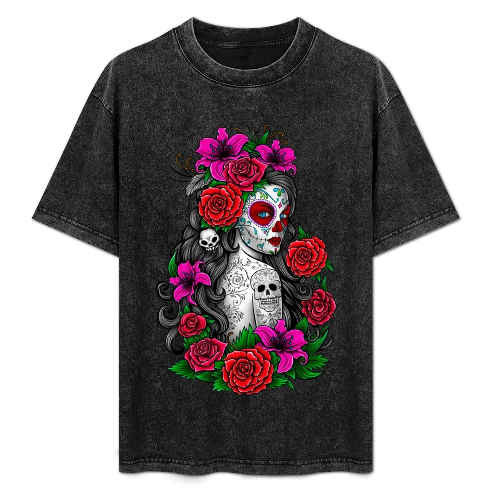 catrina mexican skull tattoo T-Shirt Big Size Short Sleeve Tee for Men
catrina mexican skull tattoo T-Shirt Big Size Short Sleeve Tee for Men