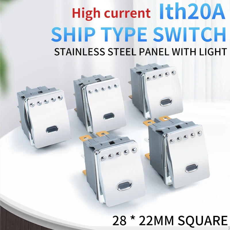 Панель из нержавеющей стали 10А/15А, светодиодный переключатель в форме лодки с подсветкой, прямоугольный самоблокирующийся тумблер IP65 28*22 мм PINS
Панель из нержавеющей стали 10А/15А, светодиодный переключатель в форме лодки с подсветкой, прямоугольный самоблокирующийся тумблер IP65 28*22 мм PINS