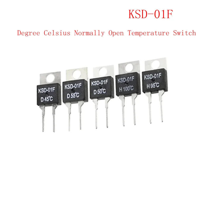 KSD-01F 40~150 Degree Celsius Normally Open Temperature Switch Thermostat Thermal Protector TO-220
KSD-01F 40~150 Degree Celsius Normally Open Temperature Switch Thermostat Thermal Protector TO-220