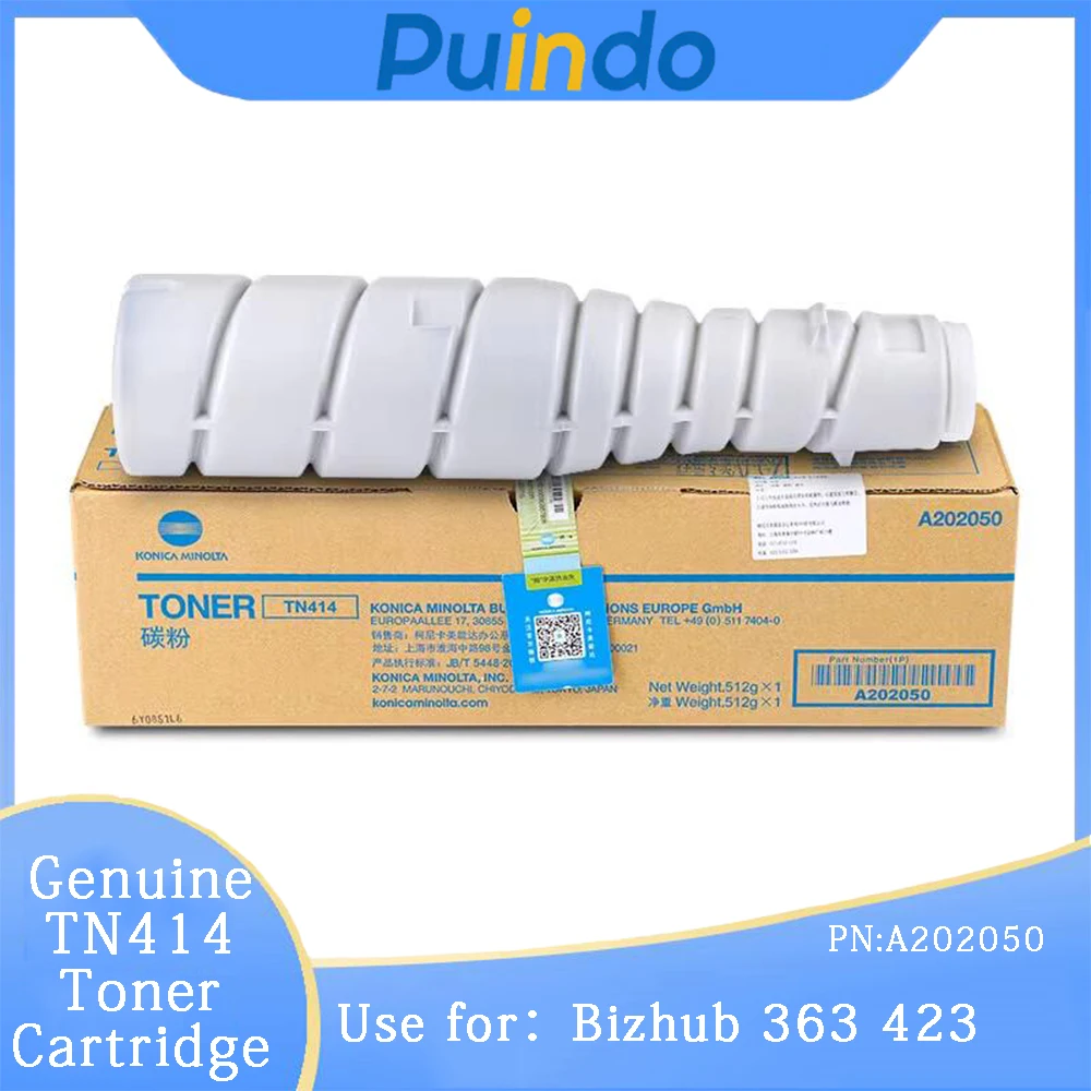 Оригинальный новый картридж с тонером TN414, черный для Konica Minolta Bizhub 423 363 BH423 BH363 A202050 
Оригинальный новый картридж с тонером TN414, черный для Konica Minolta Bizhub 423 363 BH423 BH363 A202050
