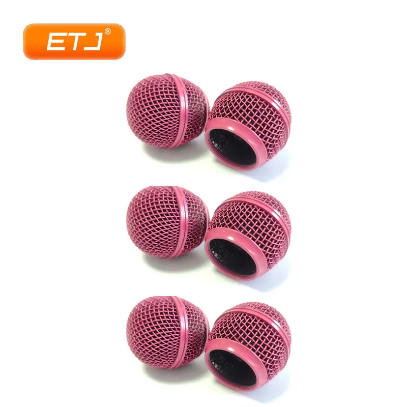 6pcs Microphone Rose Color Ball Mesh Grille Beta58 SM 58 Microphone Accessories Ball Head Replacement
6pcs Microphone Rose Color Ball Mesh Grille Beta58 SM 58 Microphone Accessories Ball Head Replacement