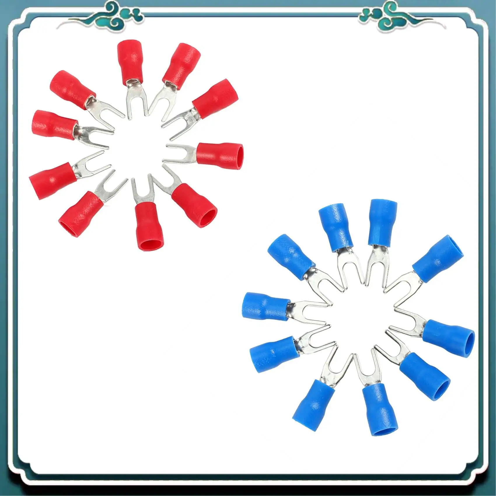 ABSK-400Pcs 16-14 AWG Красный Синий Проводной Разъем Изолированная Вилочная Клемма 4
ABSK-400Pcs 16-14 AWG Красный Синий Проводной Разъем Изолированная Вилочная Клемма 4