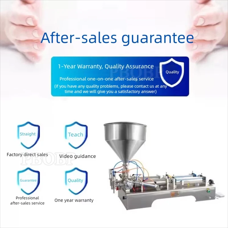 PBOBP Horizontal Honey Sauce Vinegar Juice Cosmetics Butter Shampoo Pneumatic Liquid Bottle Filling Machine Filler Equipment
PBOBP Horizontal Honey Sauce Vinegar Juice Cosmetics Butter Shampoo Pneumatic Liquid Bottle Filling Machine Filler Equipment