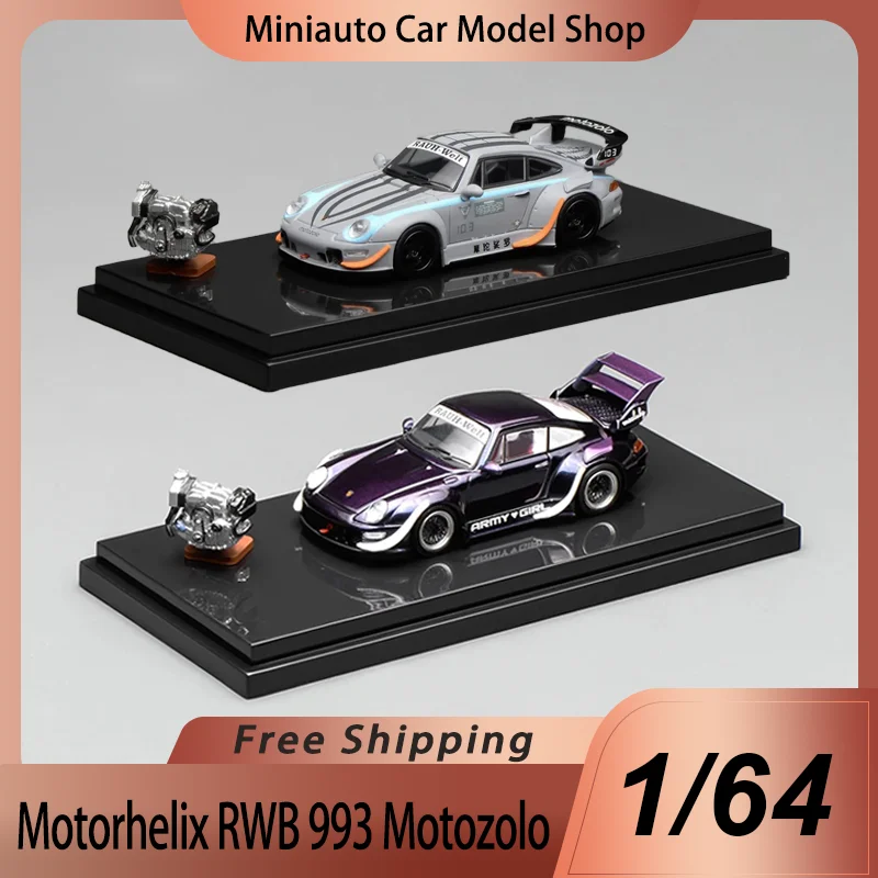 New In Stock Motorhelix MH 1:64 Porsche RWB 993 Motozolo Alloy Miniature Diecast Model Porshce Sports Car Toys Kids Gift
New In Stock Motorhelix MH 1:64 Porsche RWB 993 Motozolo Alloy Miniature Diecast Model Porshce Sports Car Toys Kids Gift