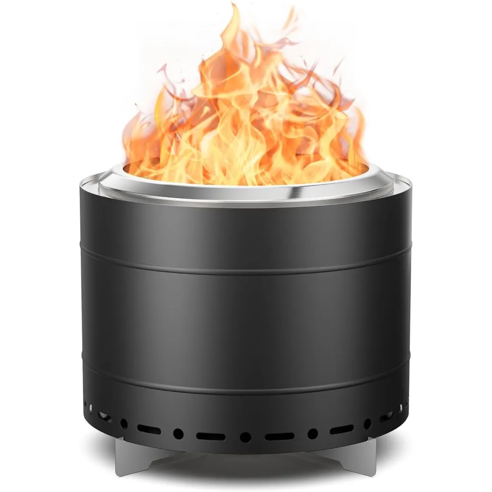 19.5 inch Smokeless Fire Pit with Carry Bag, Stainless Steel Outdoor Smokeless Firepit, Wood Burning Fire Pits for Camping, Bonf
19.5 inch Smokeless Fire Pit with Carry Bag, Stainless Steel Outdoor Smokeless Firepit, Wood Burning Fire Pits for Camping, Bonf