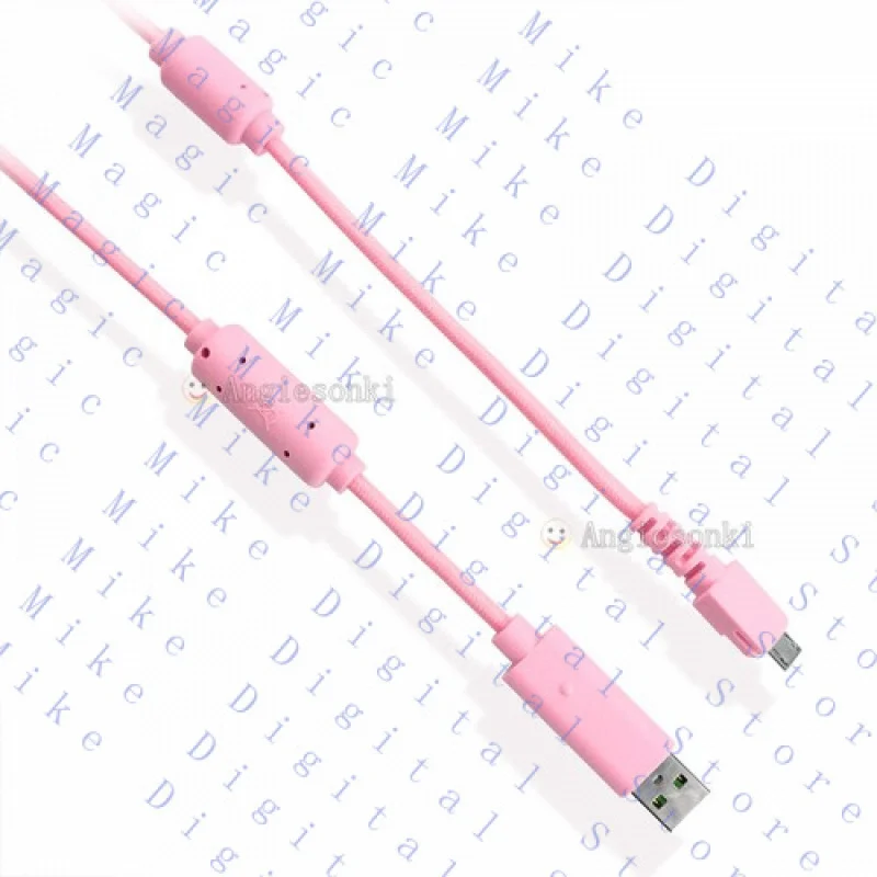 H New USB Cable Pink for PS4 Gaming Controller Gamepad Razer Raiju Ergonomic