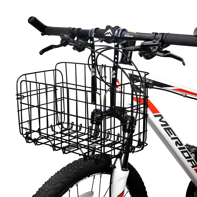 Foldable Metal Bike Basket Front Mounted Mountain Bike Frame Front Basket Rear Basket Cycling Equipment Accories
Foldable Metal Bike Basket Front Mounted Mountain Bike Frame Front Basket Rear Basket Cycling Equipment Accories