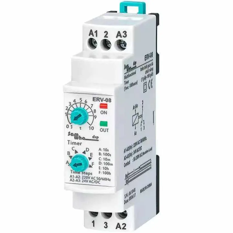 ERV-08 Multifunction Timer Relay
ERV-08 Multifunction Timer Relay