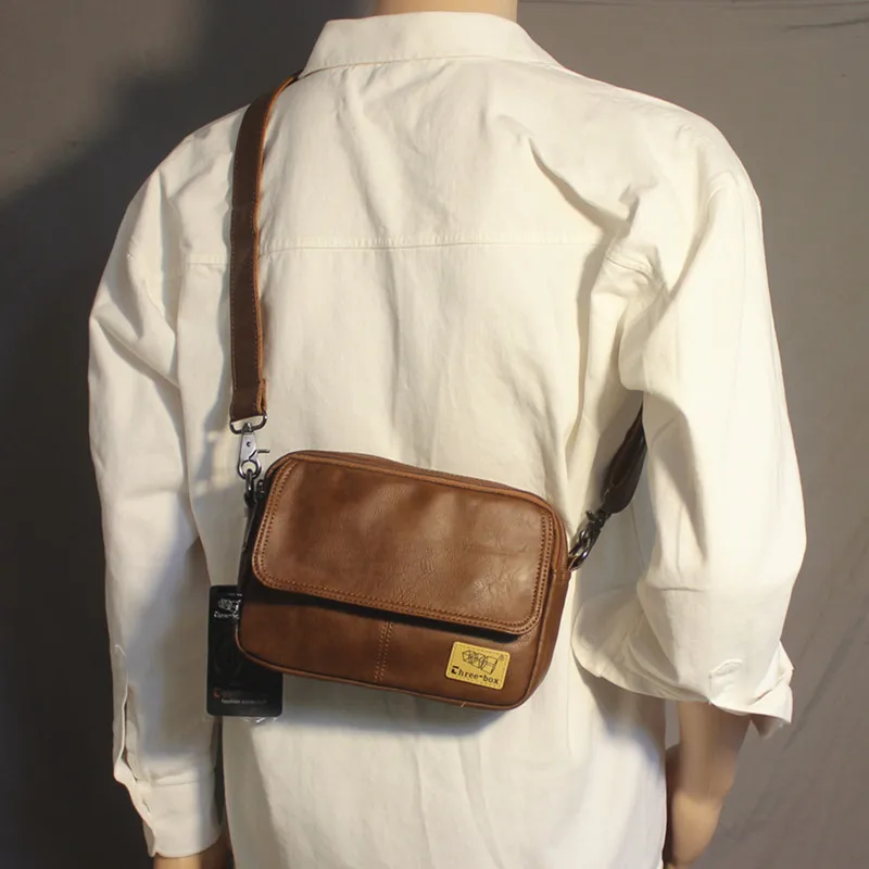 Original Small Leather Shoulder Bag Multi-Layer Zipper Crossbody Bag Men's Style Casual Vintage PU Backpack Chest Bag Mobile ...
Original Small Leather Shoulder Bag Multi-Layer Zipper Crossbody Bag Men's Style Casual Vintage PU Backpack Chest Bag Mobile ...