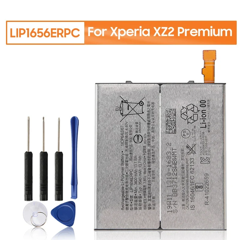Сменный аккумулятор LIP1656ERPC для Sony Xperia XZ2 Premium LIP1656ERPC Сменный аккумулятор для телефона с бесплатными инструментами 3540 мАч
Сменный аккумулятор LIP1656ERPC для Sony Xperia XZ2 Premium LIP1656ERPC Сменный аккумулятор для телефона с бесплатными инструментами 3540 мАч