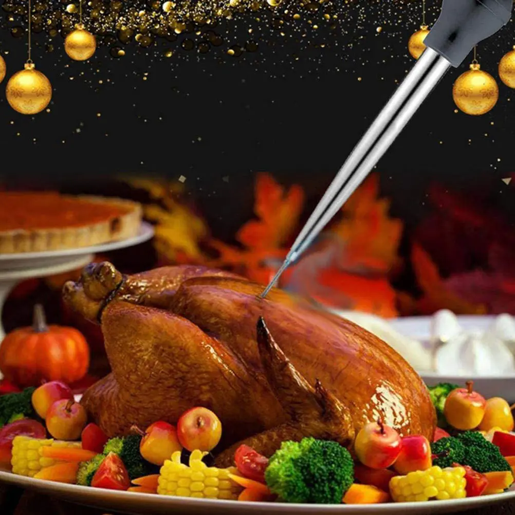 Stainless Steel Turkey Injector Heavy Duty Bbq Sauce Syringe For Meat Fish Pork Marinade Flavor Infuser Kitchen Tool
Stainless Steel Turkey Injector Heavy Duty Bbq Sauce Syringe For Meat Fish Pork Marinade Flavor Infuser Kitchen Tool