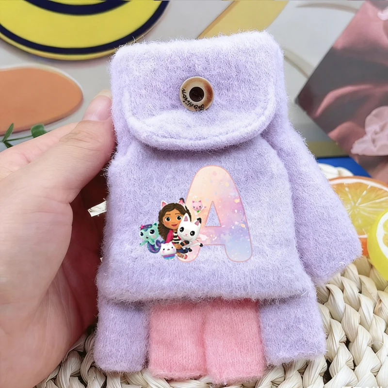 Gabby Dollhouses Children Gloves Girls Half-finger Flip Gloves Cartoon Letters A-Z Print Keep Warm Mittens Xmas Birthday Gifts
Gabby Dollhouses Children Gloves Girls Half-finger Flip Gloves Cartoon Letters A-Z Print Keep Warm Mittens Xmas Birthday Gifts