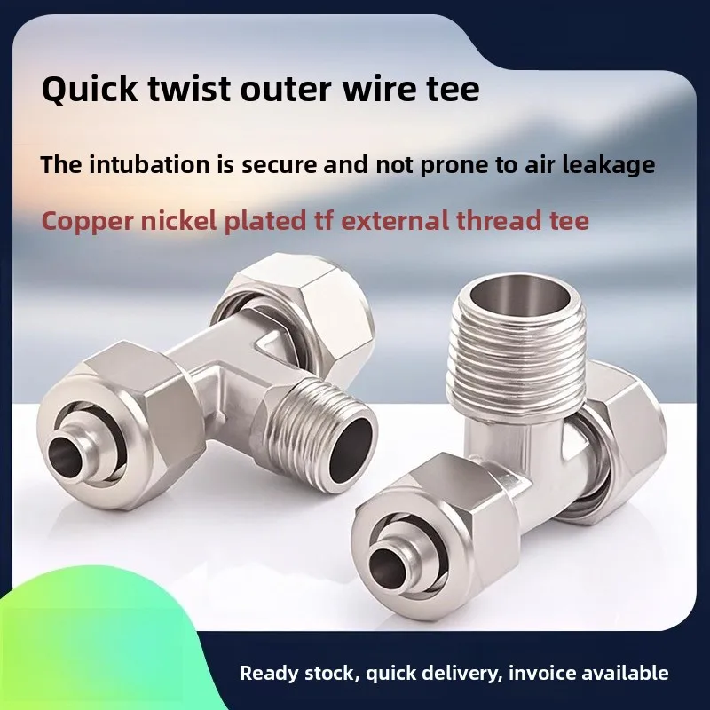 Quick Connect Pneumatic T Fitting TF6 8 10 12 01 02 3 4 Port Air Tube Connector
Quick Connect Pneumatic T Fitting TF6 8 10 12 01 02 3 4 Port Air Tube Connector