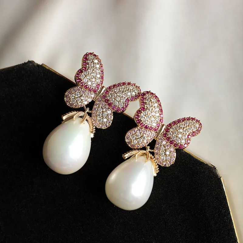 Drop Earrings For Women White Pearl Butterfly Design 925 Silver Needle Luxury Stud Earring Party Accessories Fine Jewelry
Drop Earrings For Women White Pearl Butterfly Design 925 Silver Needle Luxury Stud Earring Party Accessories Fine Jewelry